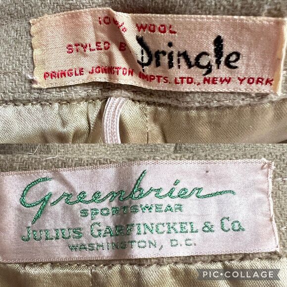 Vintage Pringle Greenbrier Wool Skirt in Herringbone Pattern 8 - Picture 6 of 10